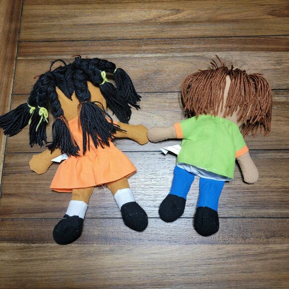 Set of 2 Oriental Trading Company Hand Puppets: Boy & Girl - Picture 2 of 4